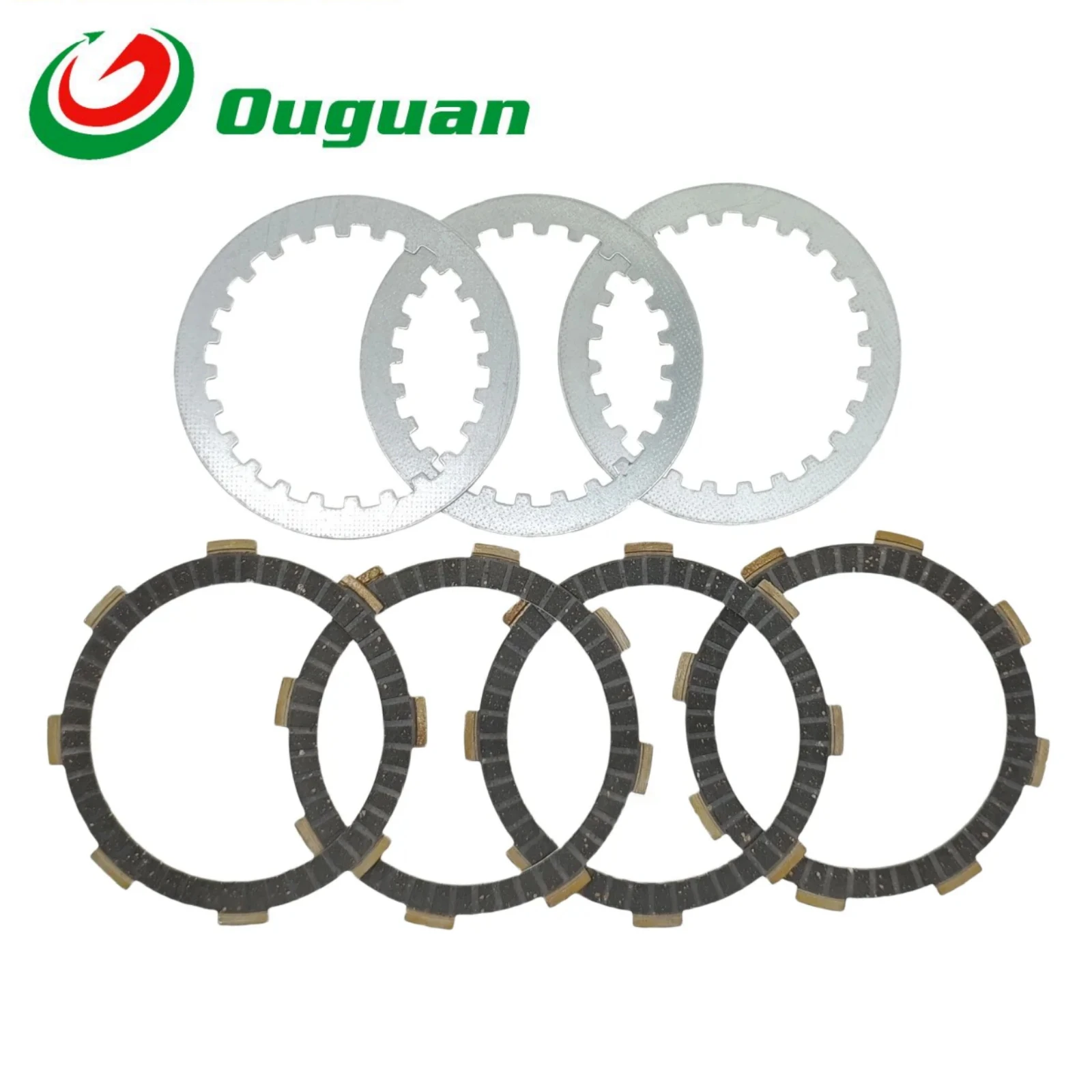 

ouguan for Yamaha YBR125 YBR125Z YBR 125 XTZ125 XTZ 125 SP125 SP 125 JIM125-3 JIM125-2 Clutch Friction Steel Plate Disc