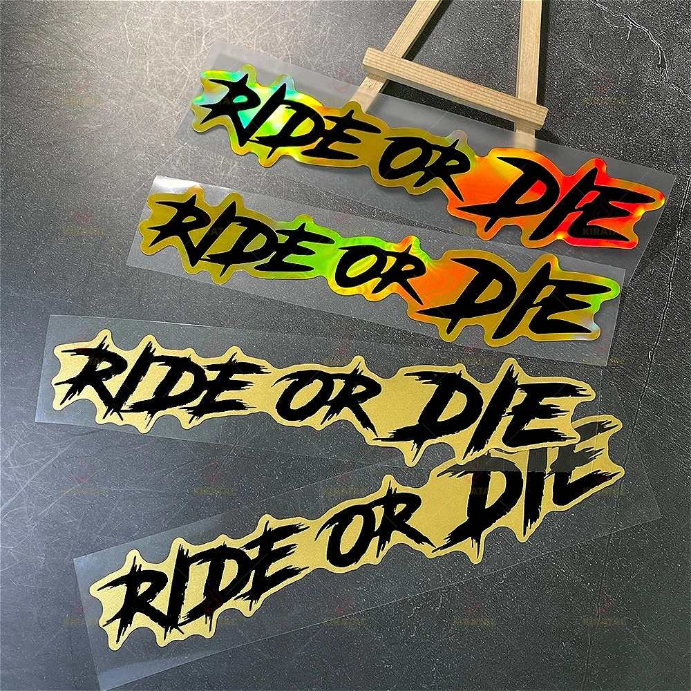 

Glod RIDE OR DIE мотоциклетные наклейки водонепроницаемые для обтекателей мотоциклов, шлем, багажник автомобиля, окно, велосипеды, универсальные виниловые наклейки