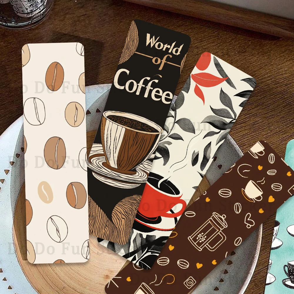 30PCS Retro Art Coffee Time Creatieve Bladwijzer Gepersonaliseerde Handboek Artistiek Creatief Materiaal Ins Lezen Papier Boek Kaart Decal