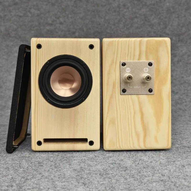 Solid Wood Labyrinth Passive Speaker  3‑Inch Full‑Range Hifi Audio Box For Home Desktop Entertainment