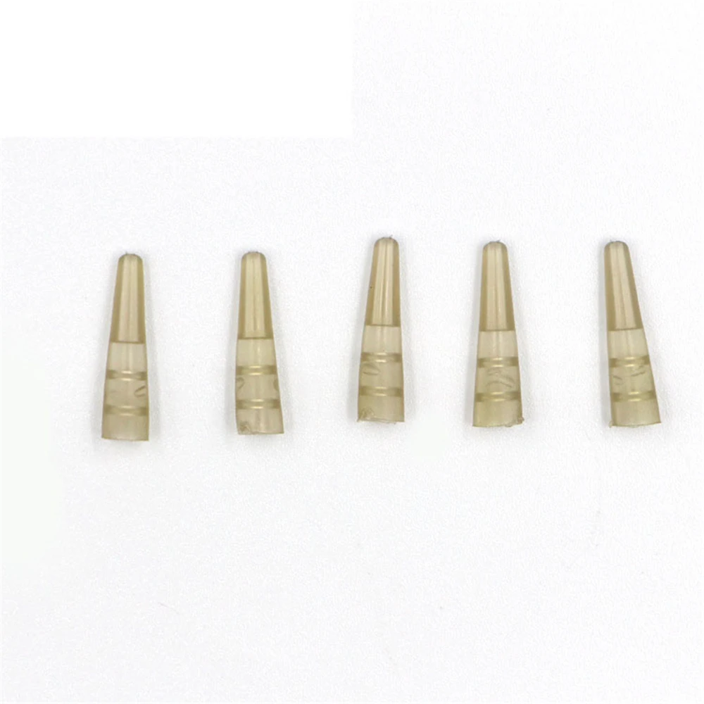 Durable 50Pcs For Saftey Lead Clips Carp Fishing Outdoor Fishing Brown Cones Rig Sleeves Tail Tubes Pipe Tube