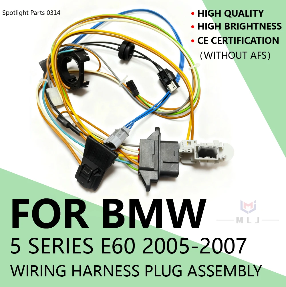 

For BMW 5 Series E60 E61 2005-2007 Without AFS Headlight Wiring Harness Headlight Internal Wire Harness Plug Car Accessories