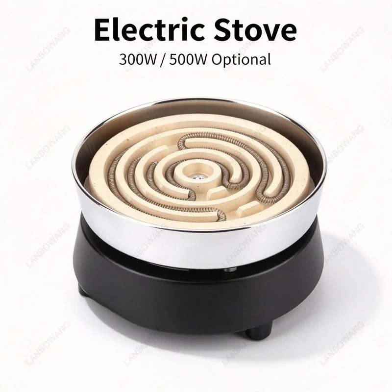 Household Electric Furnace with Heating Wire 300W 500W For Experiment Heating Tea Cooking Pottery Stove