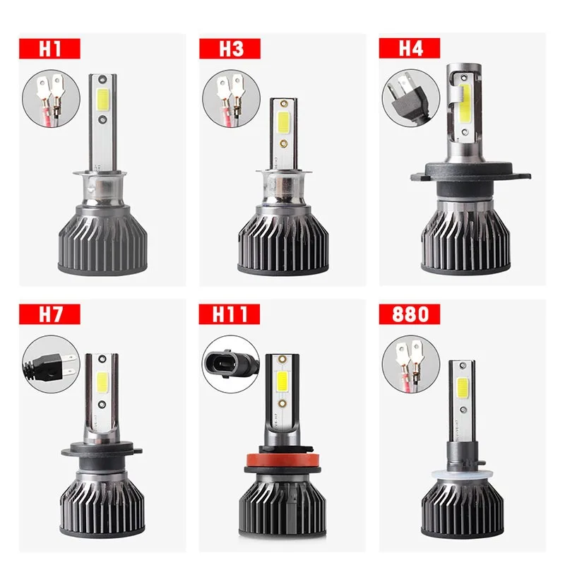 

Maximize Your Visibility on the Road with 48W 6000K LED Headlight Bulbs, compatible with H1 H7 H11 HB5 HB6 H4 H13 HB1 HB3