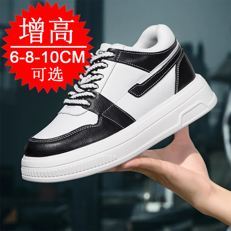 2025 Men Elevator Shoes Heightening Sneakers for Men 6cm 8cm 10cm Breathable  Height Increased Hidden Heel Shoes