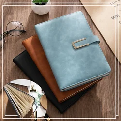 Vintage A5 Leatherbound Notebook Personalized Soft Cover Business Notebook Office Magnetic Buckle Notebook Diary Notebook