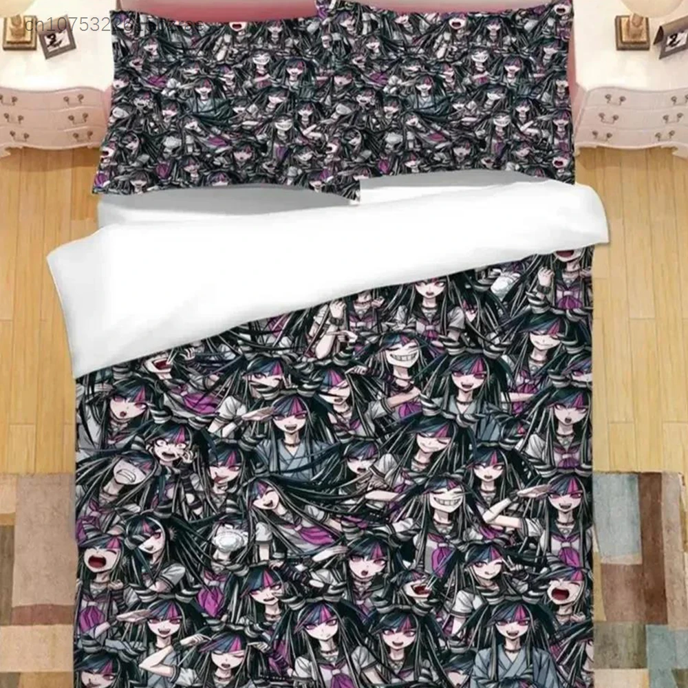 New Fashion Game Anime Hiyoko X Ibuki Bedding Set Printed With Pillowcase Bed Duvet Cover Soft Queen King Size Bedclothes Home