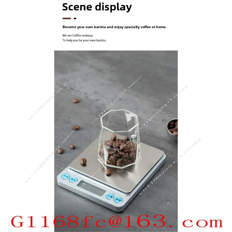 Kitchen Baking Chronograph Electronic Scale Mini Household Hand-brewed Coffee Scale