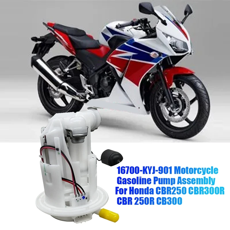 Conjunto de bomba de combustible para motocicleta, Unidad de suministro de combustible, módulos de bomba para Honda CBR250, CBR300R, CBR 250R, CB300, 16700-KYJ-901