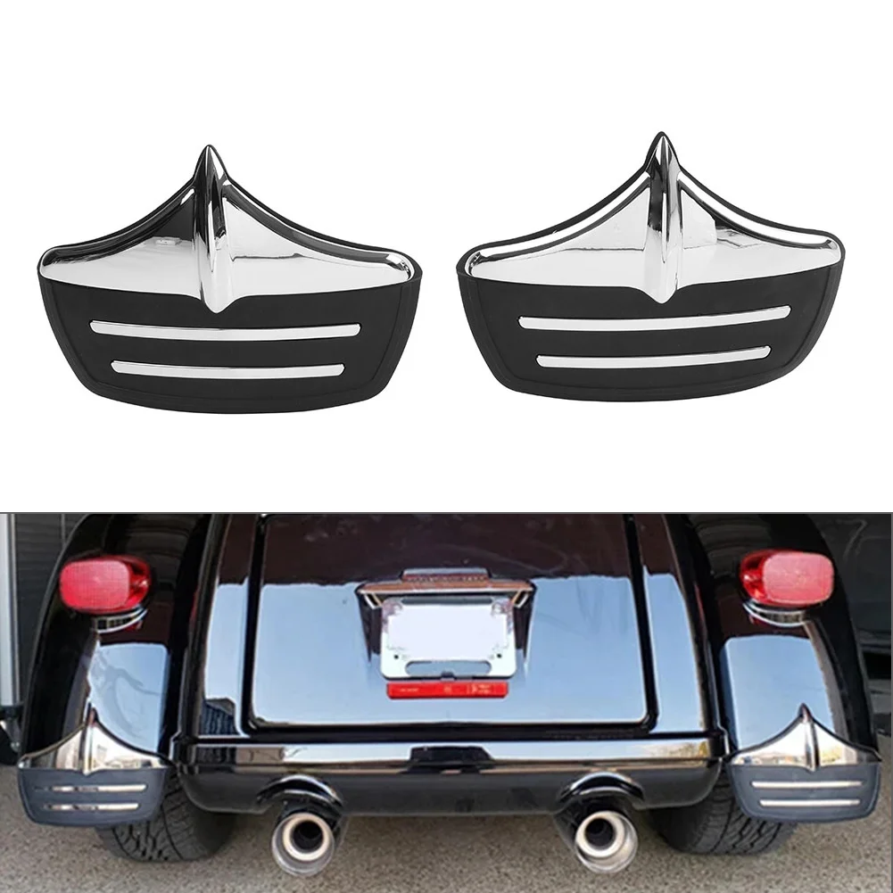 Motorcycle Rear Mud Guard Flaps Decorative Metal For Harley Tri Glide Ultra Classic FLHTCUTG 2011-2023