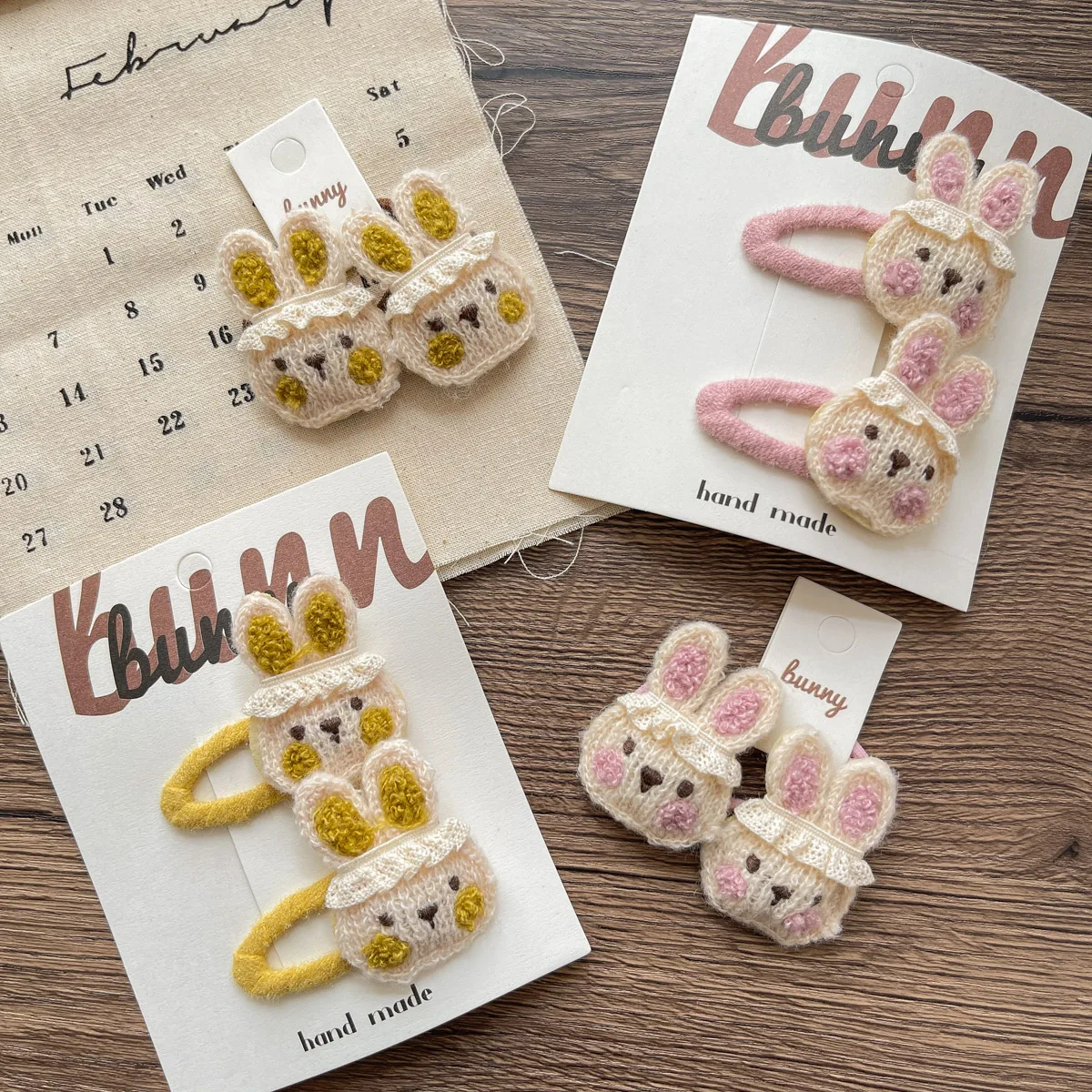 pinza-para-el-pelo-de-nina-con-diseno-de-conejo-de-dibujos-animados-coreanos-de-lana-tejida-a-crochet-nueva-dulce-para-atar-el-cabello-accesorios-para-el-cabello