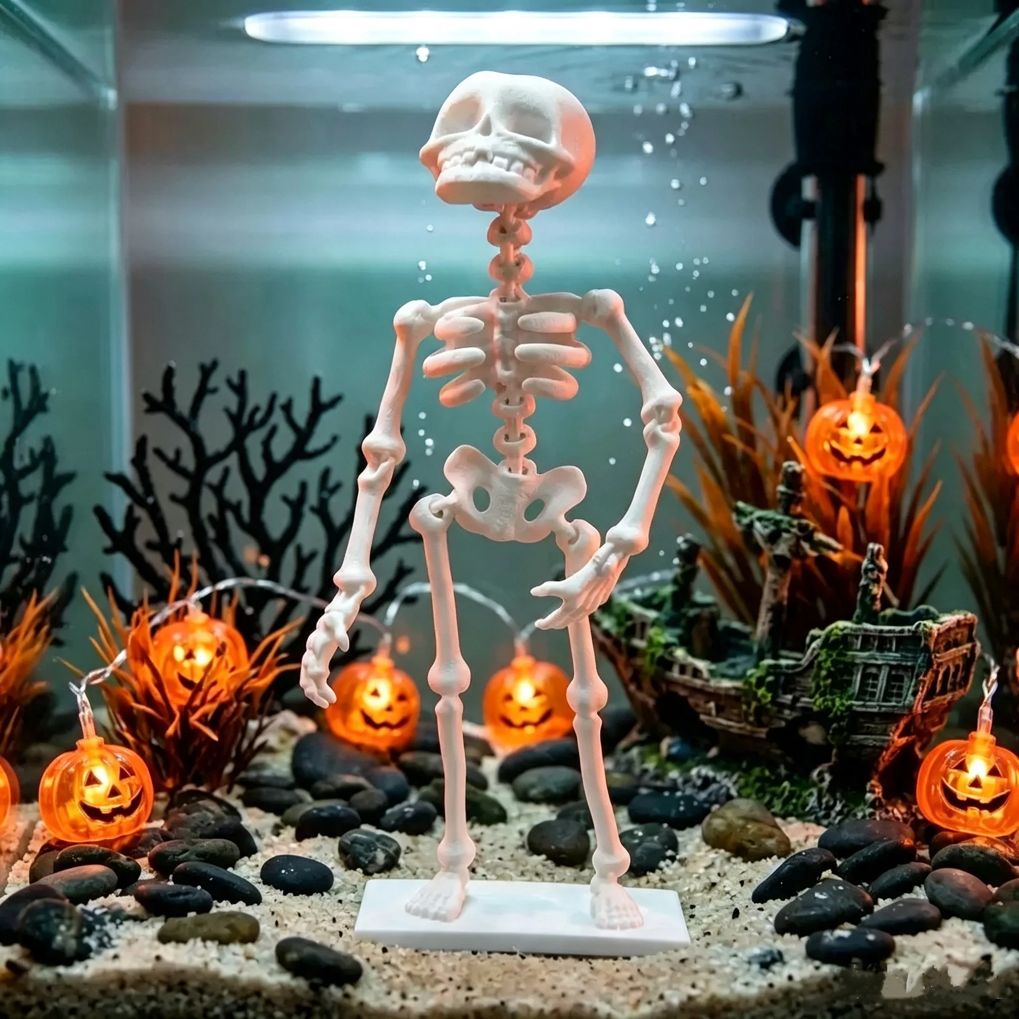 Aquarium Fish Diseases - Halloween Air Driven Dancing Skeleton Aquarium