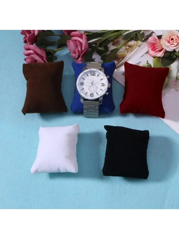 

Multicolor Watch Pillow Bracelet Cushion Display Stand Set Jewelry Pillow Bag