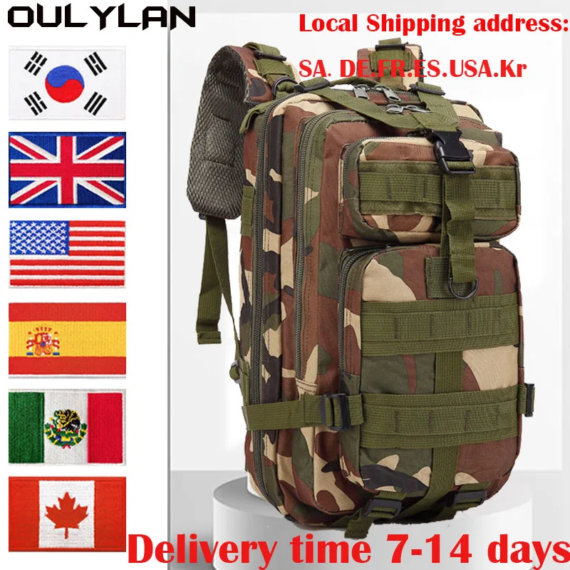 

Oulylan 30L/50L Tactical Backpack Men 900D Nylon Military Hiking Waterproof Rucksacks Army Outdoor Camping Trekking Hunting Bag