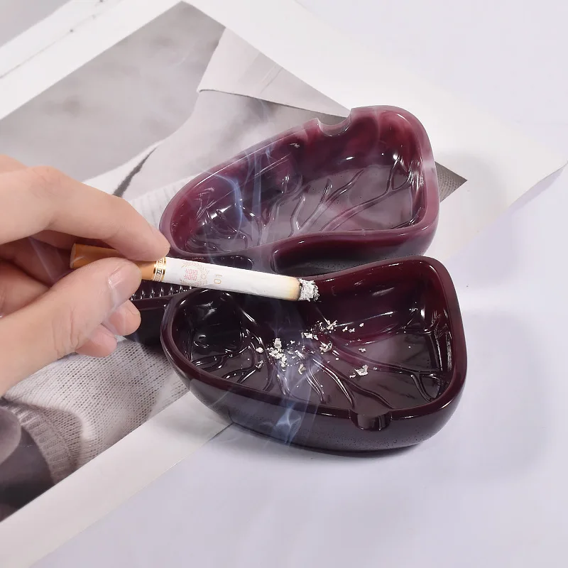 Silicone Ashtray Mold Cement Plaster Tray Mould Lungs Shape Epoxy Resin Casting Mold Crystal Resin Ashtray Father\'S Day Gift