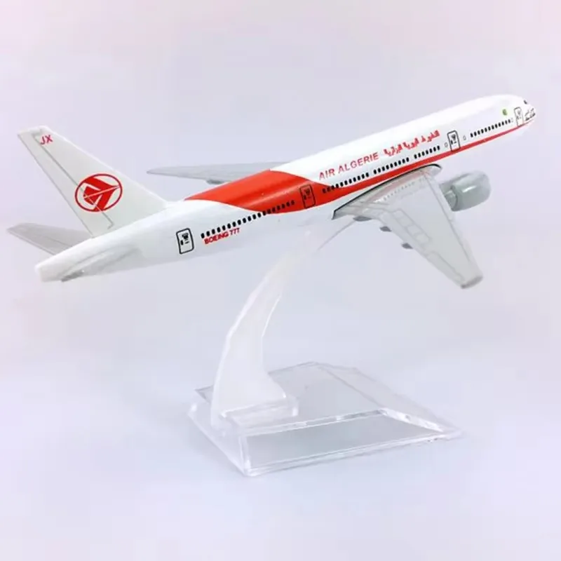 16CM 1:400 B777 Model Air Algeria Airlines Base Alloy Metal Aircraft Plane Airliner Display Adult Boys Kid Collection