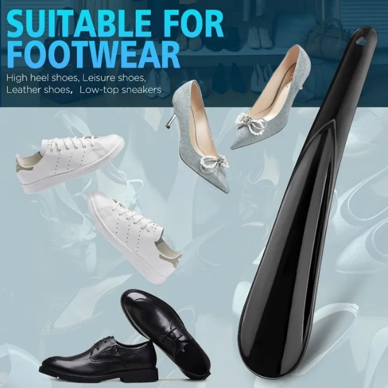 16/20 cm Tragbarer, professioneller Schuhanzieher, langlebiger, löffelförmiger Schuhwechsel-Assistent aus Kunststoff, flexibler Schuhheber – Detail 5