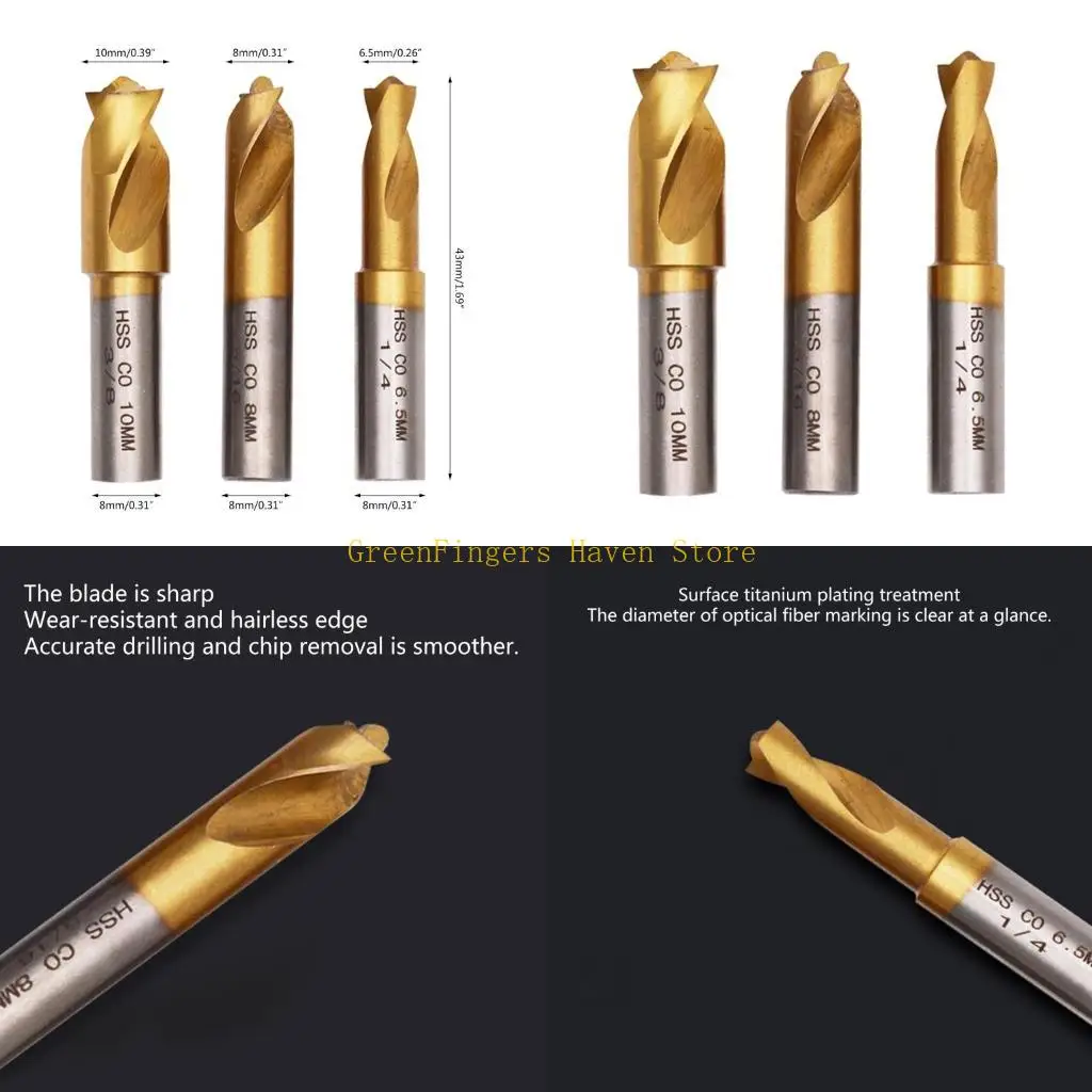 

F68D HSS-CO COBALT BIT SET для закаленных металлических буровых кусоч