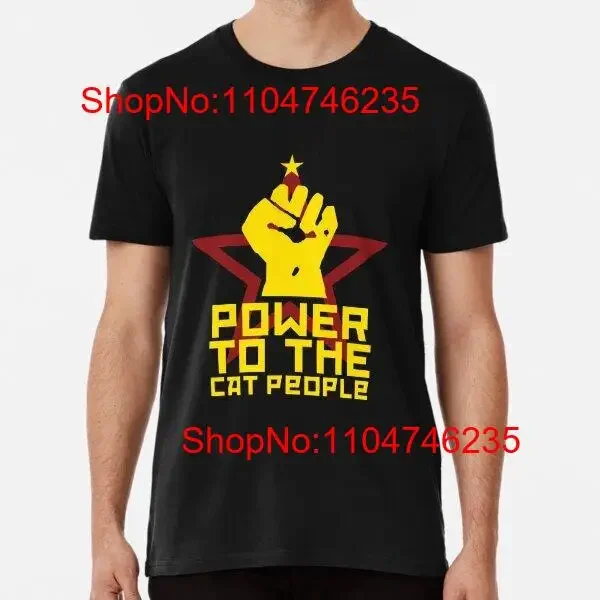 Футболка Power to the Cat People Premium Politic 2025 Сделано в США, S 5XL, винтажная стираная модная дышащая дизайнерская одежда