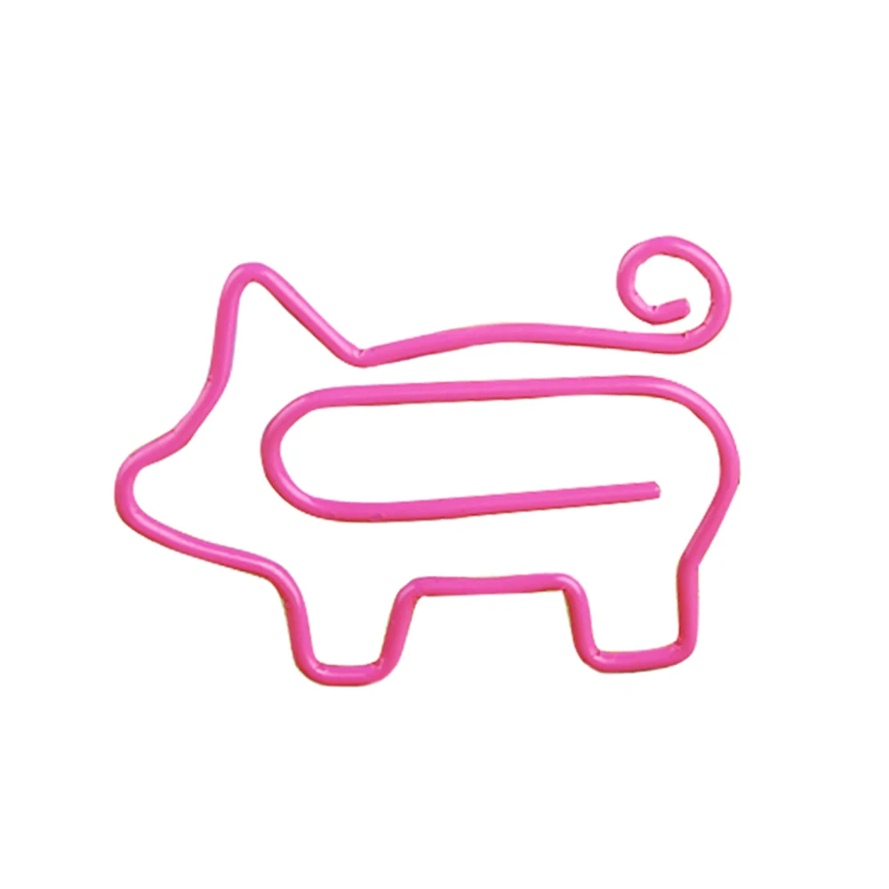 Marcapáginas de cerdo de diseño Adorable, cola rizada para encontrar páginas fáciles, Clip de carpeta, regalo perfecto, marcador único, cerdo de dibujos animados, lindo cerdo