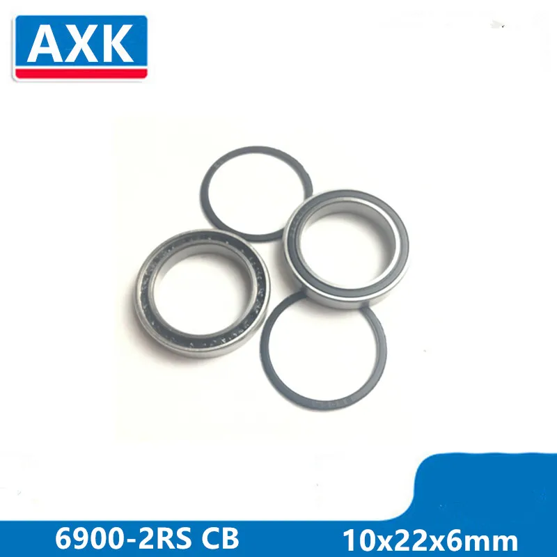 Axk 6900-2rs 6900 2rs 61900 Si3n4 Hybrid Ceramic Deep Groove Ball Bearing 10x22x6mm 6900-2rs Cb Abec-3