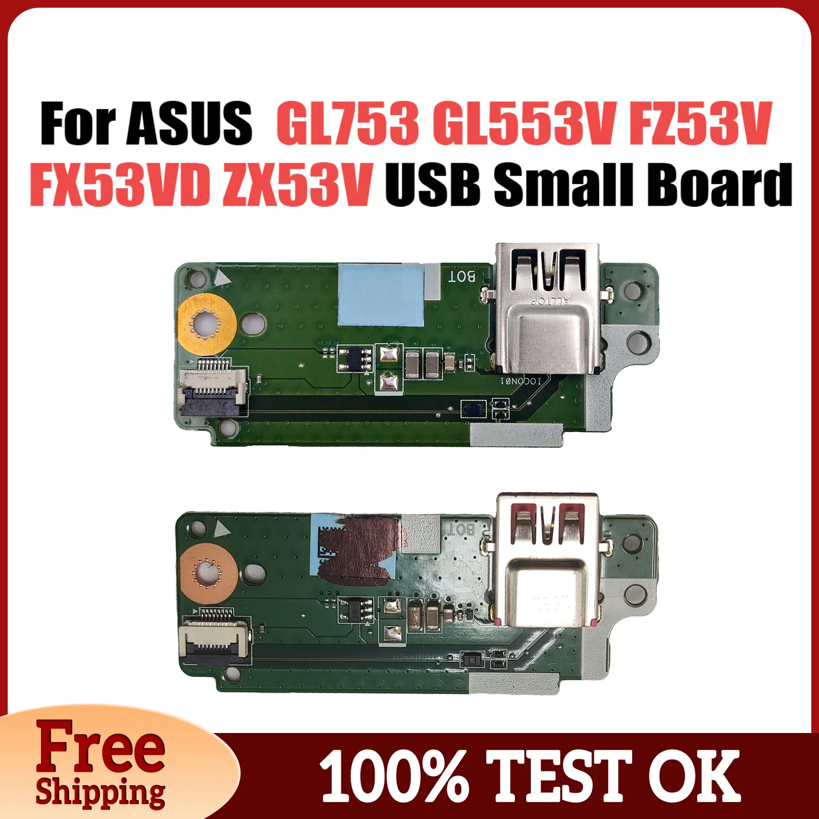 Original For ASUS ASUS GL753 GL553V FZ53V FX53VD ZX53V USB small board 100% Test ok Fast Ship