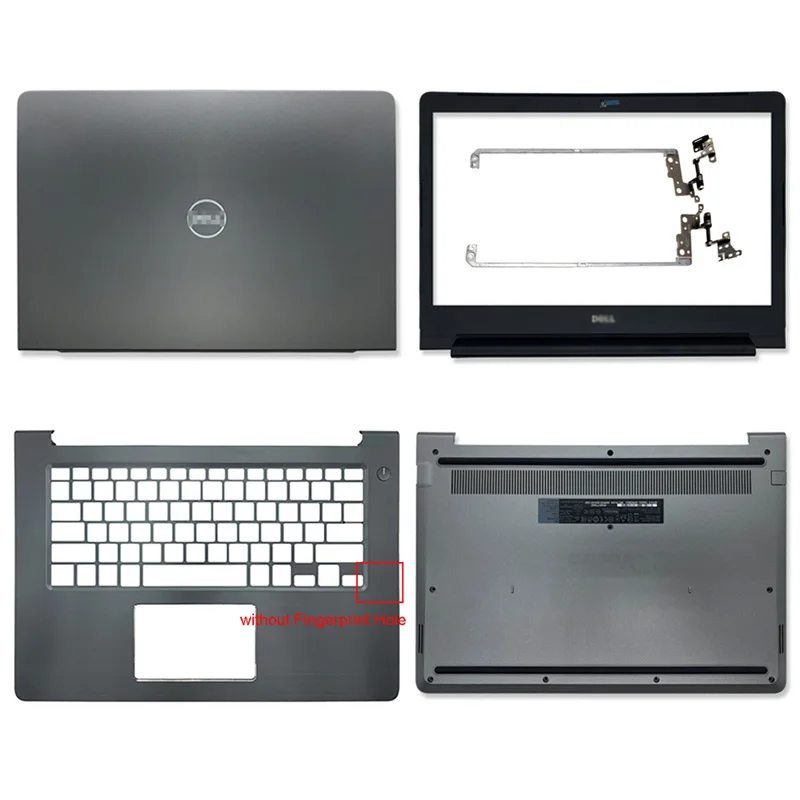 

NEW For Dell Vostro 14 5468 V5468 0DC02Y 05T9CW 0D9GDC 05Y5Y1 Laptop LCD Back Cover Palmrest Bottom Case Front Bezel Hinges Grey