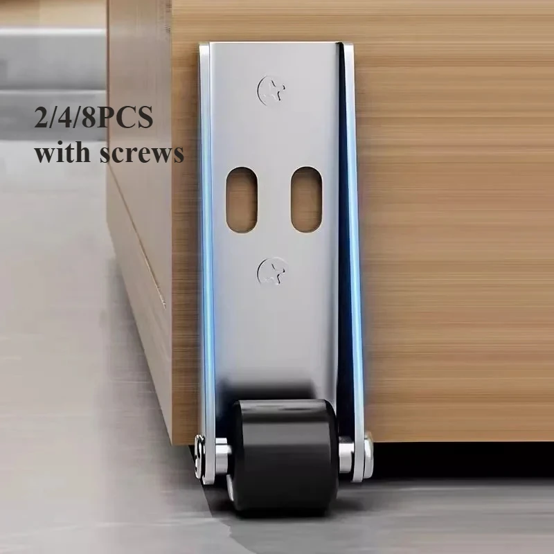 Door Bottom Translation Wheels Solid Simple Fixed Roller, Table Foot, Mini Mobile Roller, Silent Anti-wear Wheel, Roller