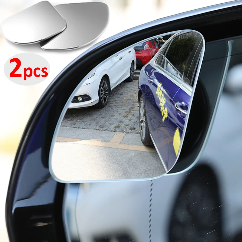 Cars Blind Spot Mirror Frameless Auxiliary Rearview Mirror 360 Degree Rotating Auto Motorcycle Wide Angle Sector Mirrors