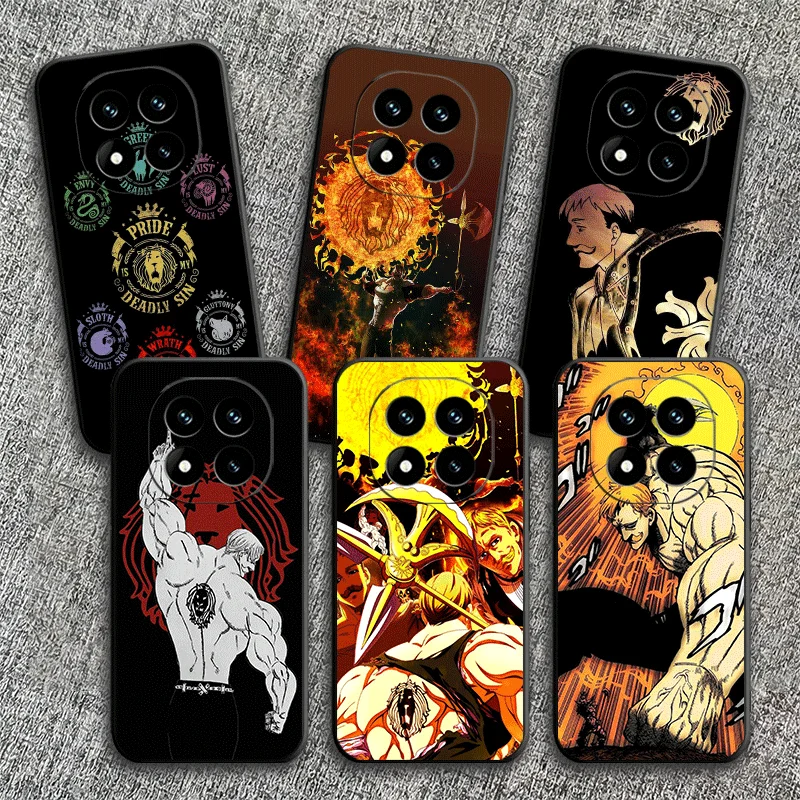 Мягкий чехол для телефона Seven D-Deadlys Sins Escanor для Xiaomi Redmi Note 12 13 14 15 Pro Plus 11 14S 12S 11S 11T 10S 5G, черный чехол Co
