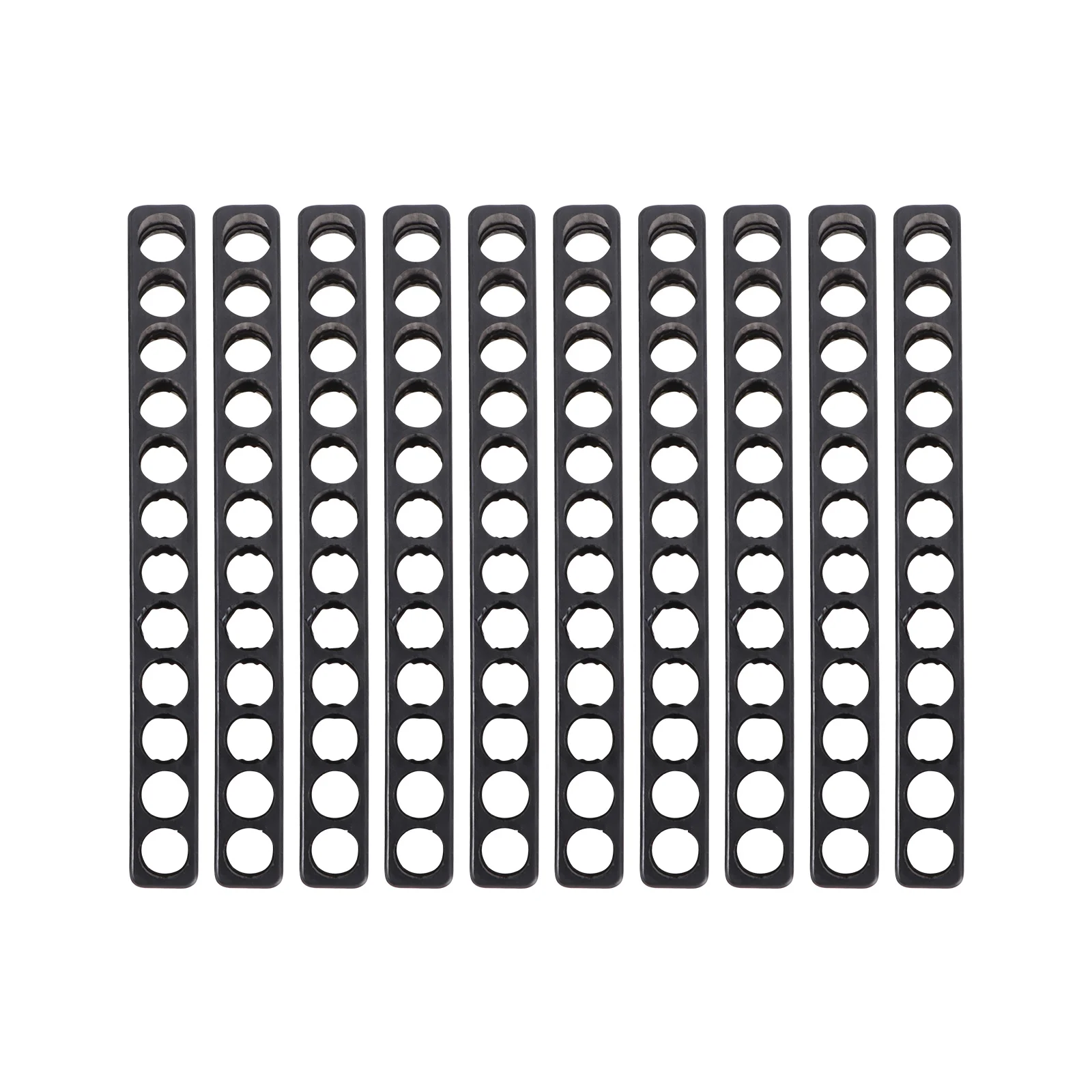 

10Pcs 12-Hole Hex Screwdriver Bits Holder Flexible Plastic Storage Case for 6.35mm Tools Organize Drill Heads Efficiently