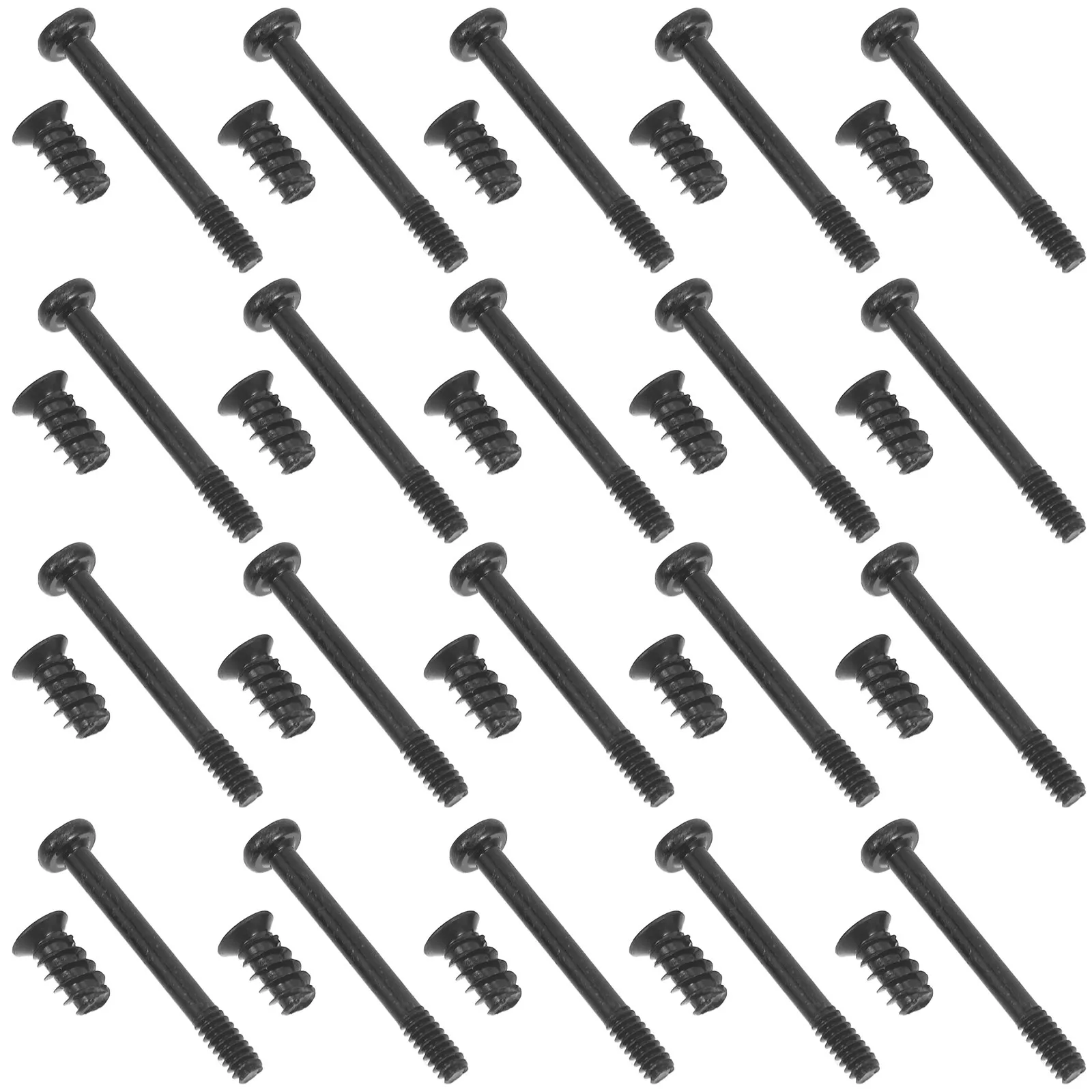 60 Pcs Case Fan Hardware Screws Long Laptop Cooling Mount Counter-locked Computer Kit Bottom Bolts Radiator