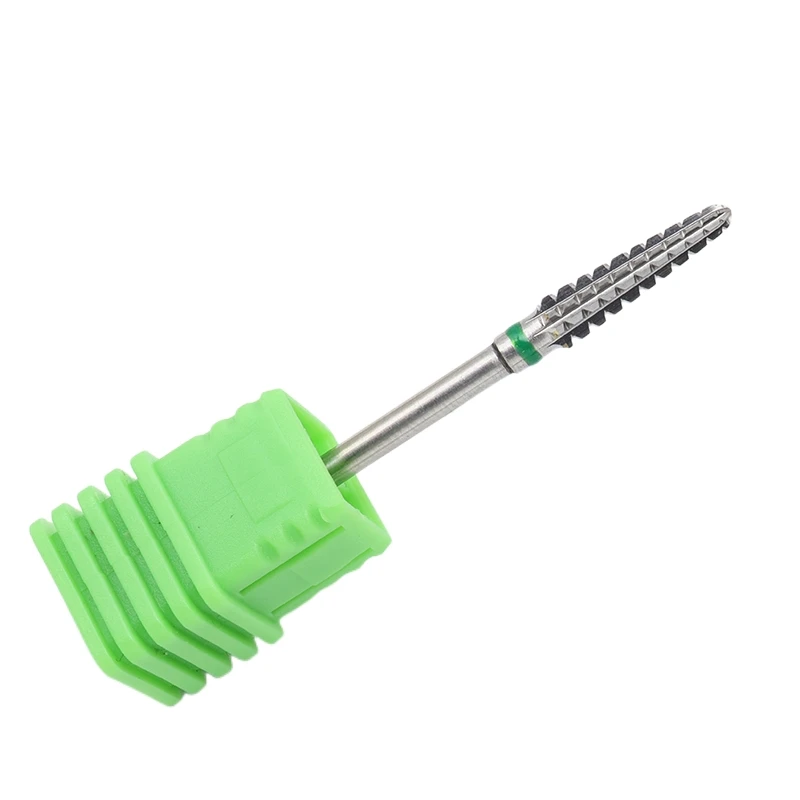 Carboneto de tungstênio cone broca do prego bit 3/32 "bocados de rebarbas giratórias para manicure acessórios broca elétrica ferramenta de trituração do prego