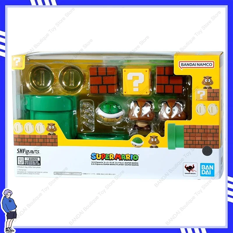 Op voorraad Officieel gelicentieerde BANDAI S.H.Figuarts SHF Super Mario Luigi Anime Action Figures Boxed Collection Model Kit Speelgoed