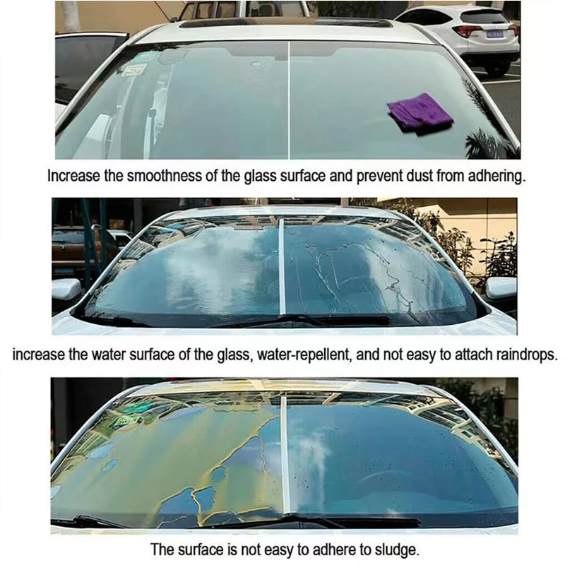 Anti Rain Glass Coating Nano Hydrophobic Coating Waterproofing Spray Safe Driving Car Cleaning Clear Vision Car supplies