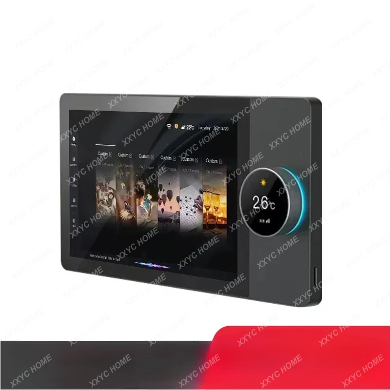 2023 Multi-function Smart Home Control Touch Screen In-wall Central Control Switch Panel With Zigbee Hub Gateway Tuya 8 Inch