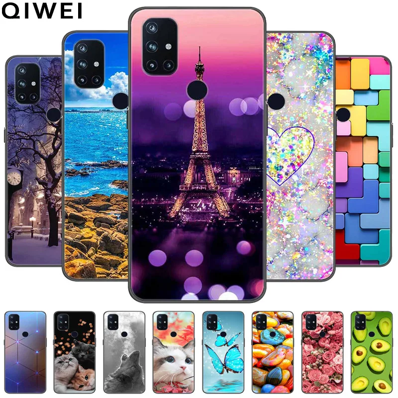 For One Plus Nord N10 / N100 Case Luxury TPU Silicone Soft Bumper for Oneplus Nord N10 5G N 10 Phone Cover Protective Shell Capa