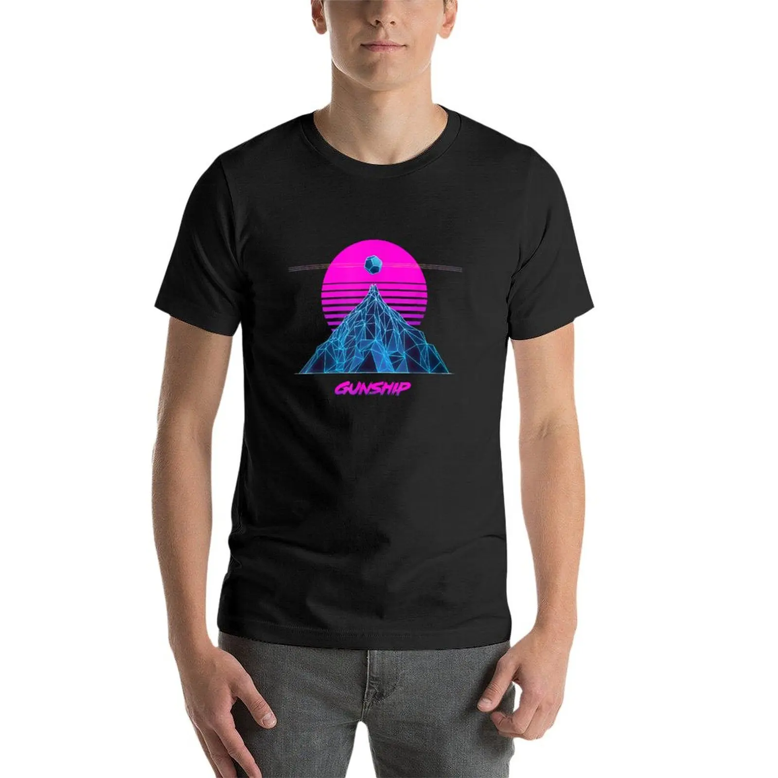 Pink Sun - Official GUNSHIP T-Shirt shirts graphic tees customs for a boy mens t shirts