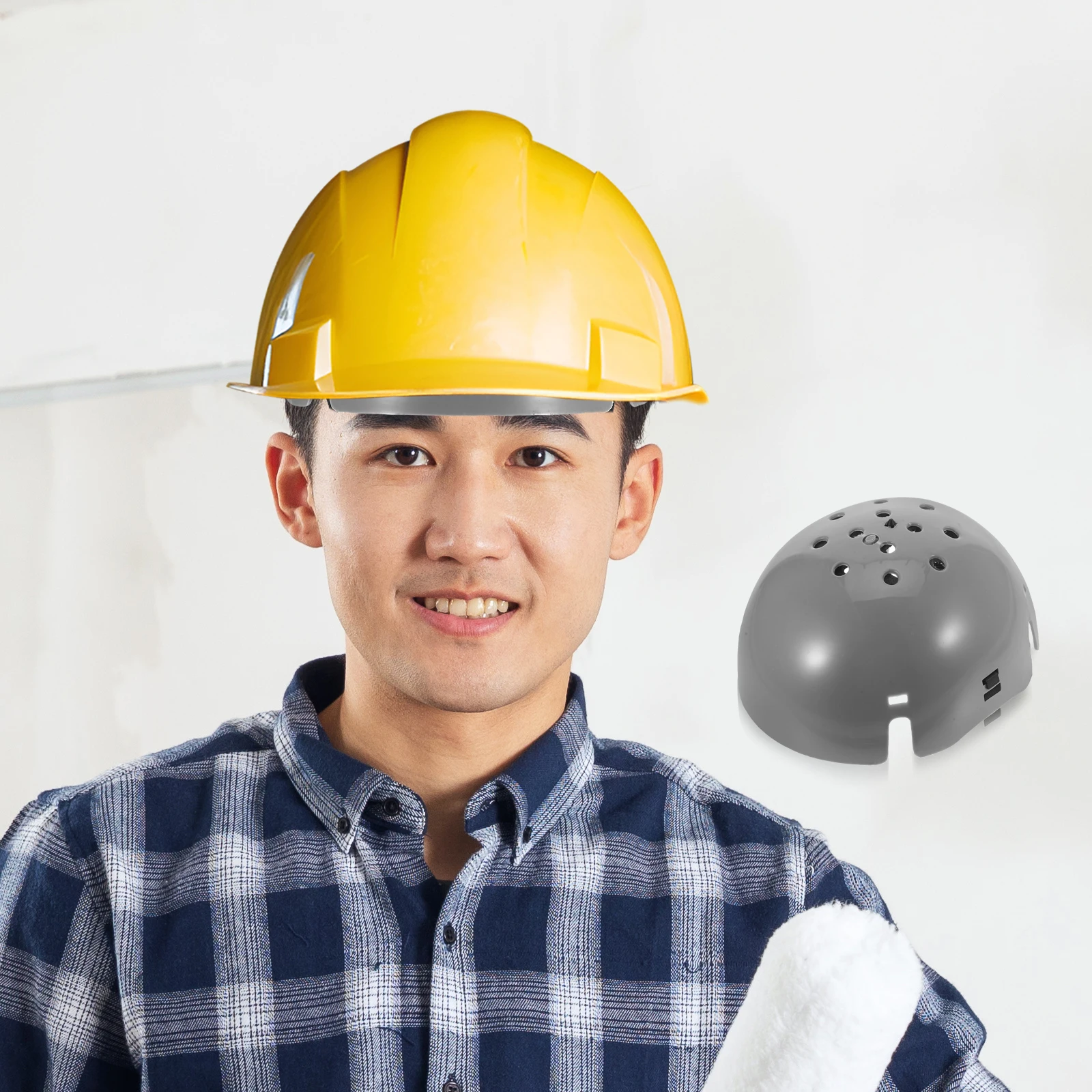 

Universal Protective Insert Safety Hat Liner Anti-Collision Cap Liner Hard Hat Lightweight Shock Absorbing Detachable Design For
