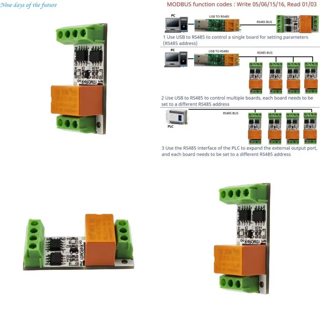 

RS485 Relays Board for Automatic Curtain and LED Controls, Supports Multiple Rates and Paritys Option E65A