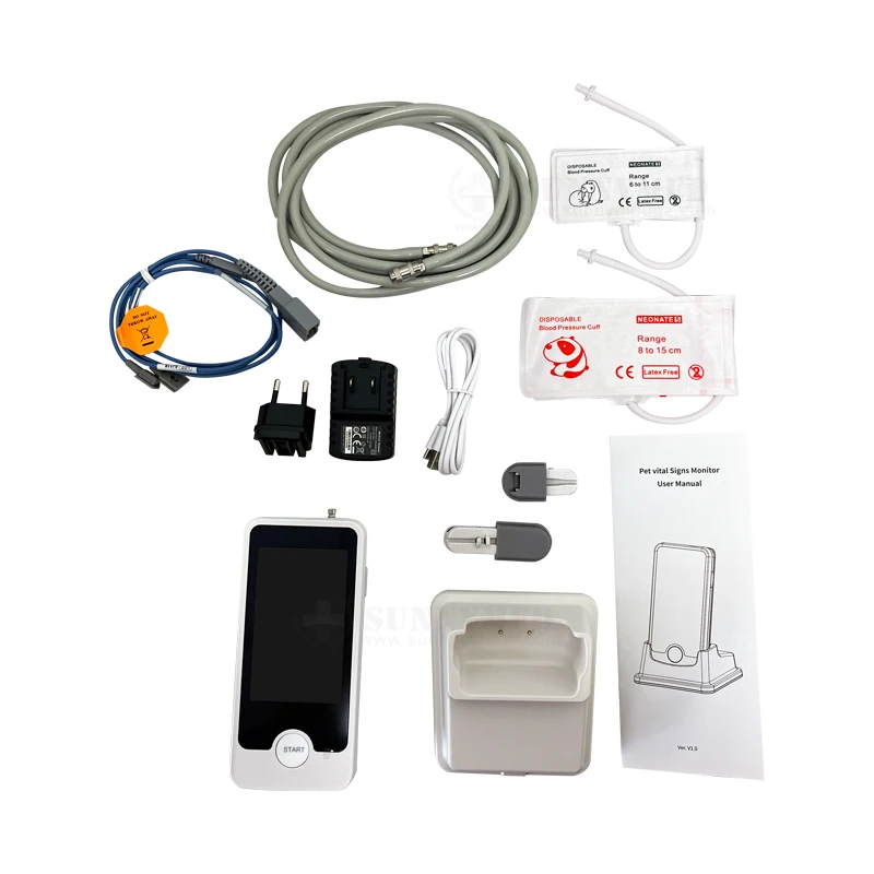 Portable Touch Screen Veterinary ETCO2 Automatic Electrocardiograph Patient