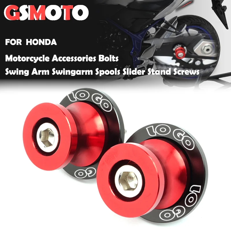 For Honda CBR600RR CBR1000RR CBR 600RR 1000RR 600 1000 RR Swingarm Spools Sliders Stand Screws M8 Swing Arm Accessories