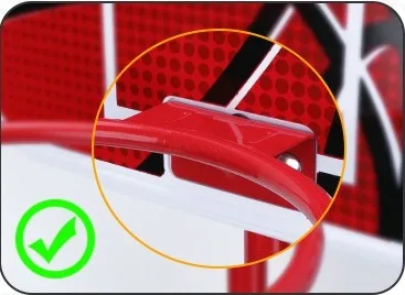 Marco de baloncesto para niños, marco de pelota azul animado para interiores, marco de tiro, juguetes de pelota para niños, montado en la pared