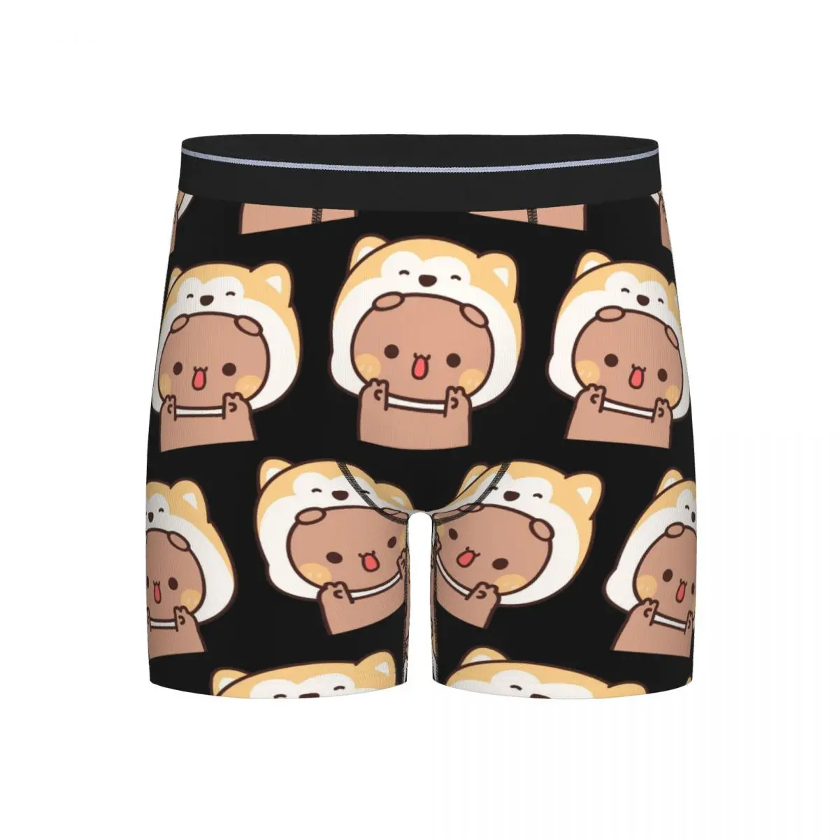 

Длинные трусы-боксеры, шорты с медведем и пандой, Bubu Dudu, мужские трусы, удобное нижнее белье для мужчин, подарок бойфренду
