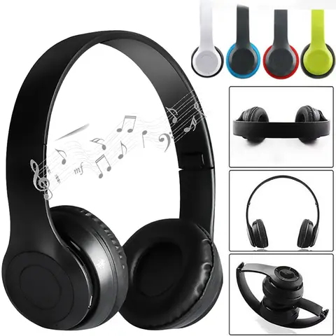 P47 Wireless Bluetooth Headphone With Microphone Foldable Headsets Bass HiFi Sound Music Stereo Earphone For Smart Phone TV Game