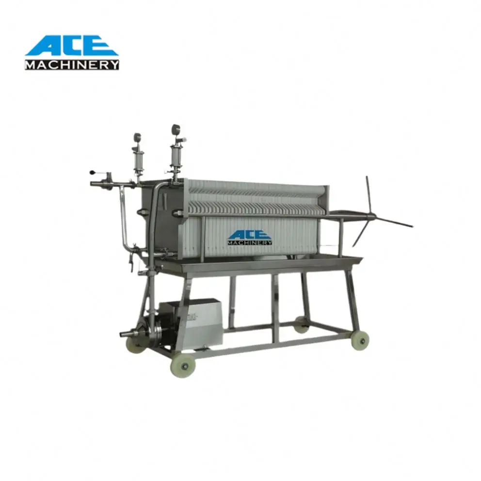 Ace Stainless Steel Diatomite Beer Plate And Frame Type Filter For Sale