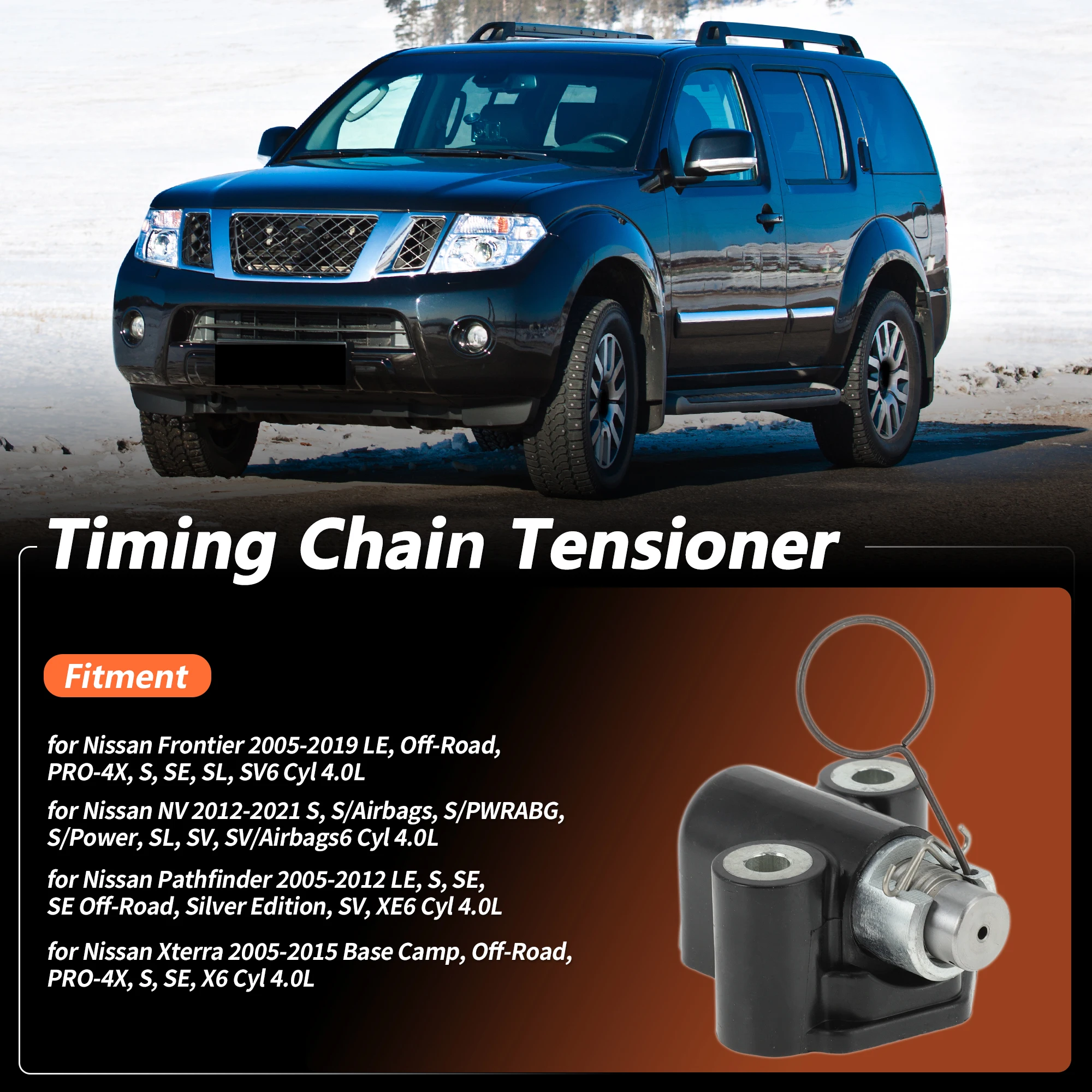 UXCELL No.13070-9BM0A Timing Chain Tensioner for Nissan Pathfinder Xterra Frontier