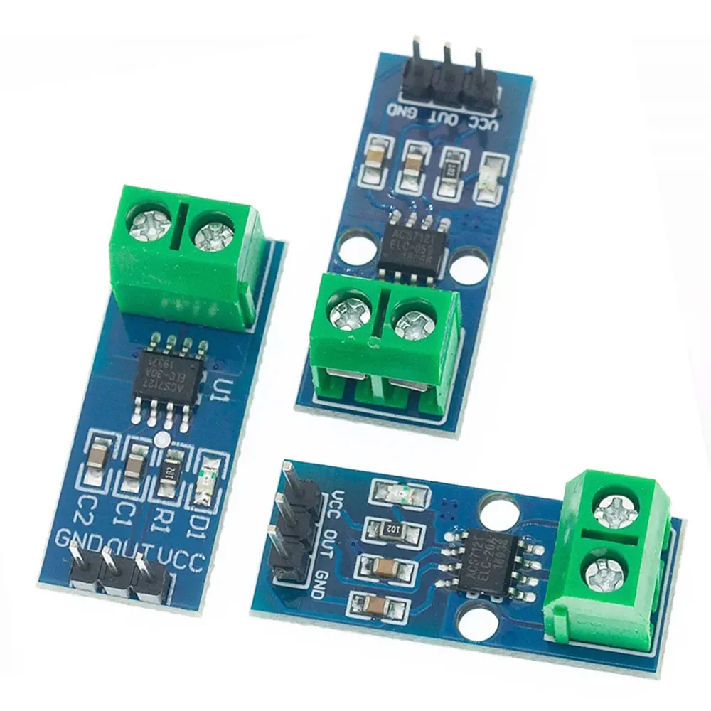 ACS712/ACS724 Current Sensor Board - 5A 20A 30A Hall Effect Measurement Module