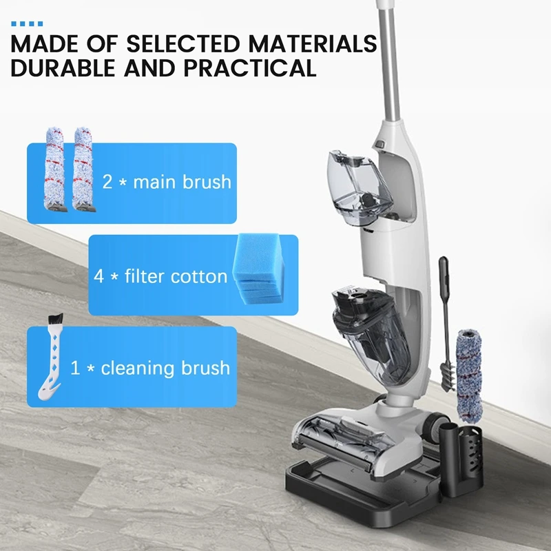 ตัวกรองแบบลูกกลิ้งแปรงสำหรับตัวกรองเครื่องดูดฝุ่นเปียกและแห้งแบบไร้สาย HF10E-01