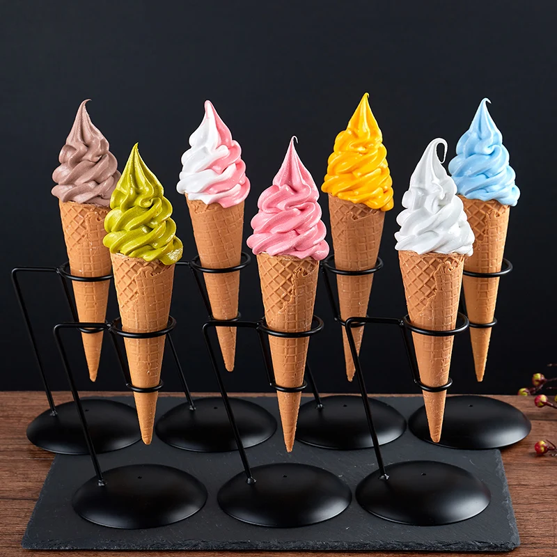 High Simulation Ice Cream Cone Model, Fake Ice Cream Cone, Photography Props, Commercial Food Model, Shop Window Display